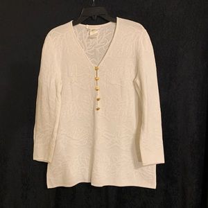 Escada Knit Sweater with seashell details Large